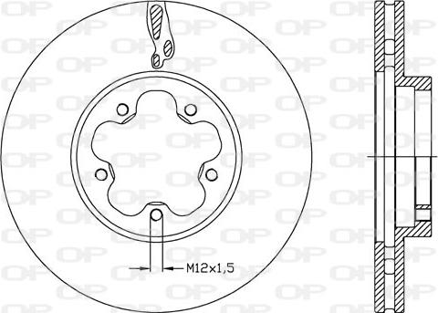 Open Parts BDA2636.20 - Bremžu diski adetalas.lv