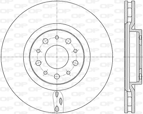 Open Parts BDA2847.20 - Bremžu diski adetalas.lv