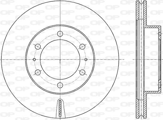 Open Parts BDA2850.20 - Bremžu diski adetalas.lv