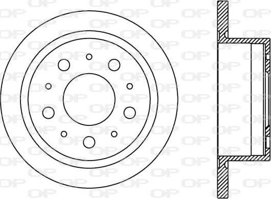 Open Parts BDA2386.10 - Bremžu diski adetalas.lv