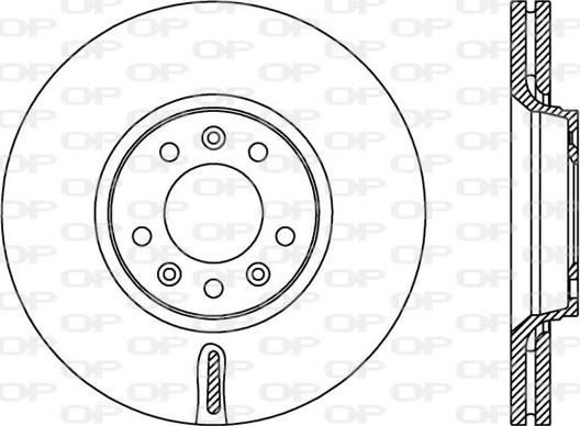 Open Parts BDA2383.20 - Bremžu diski adetalas.lv