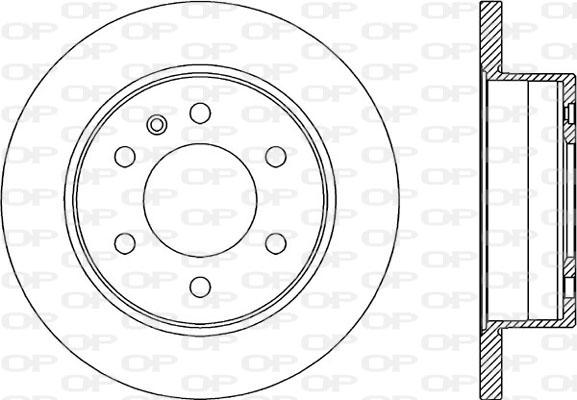 Open Parts BDA2325.10 - Bremžu diski adetalas.lv