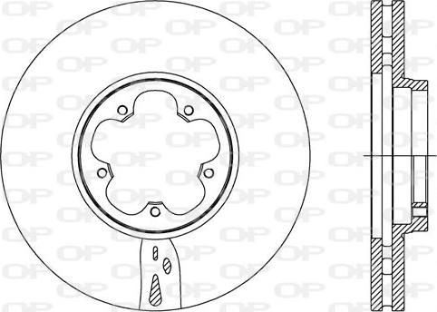 Open Parts BDA2736.20 - Bremžu diski adetalas.lv