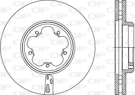 Open Parts BDA2738.20 - Bremžu diski adetalas.lv