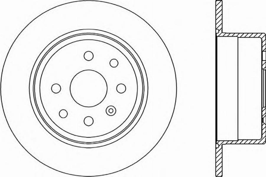 Open Parts BDR1414.10 - Bremžu diski adetalas.lv