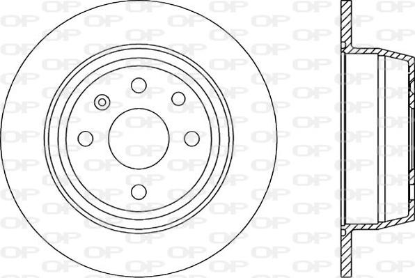 Open Parts BDR1416.10 - Bremžu diski adetalas.lv