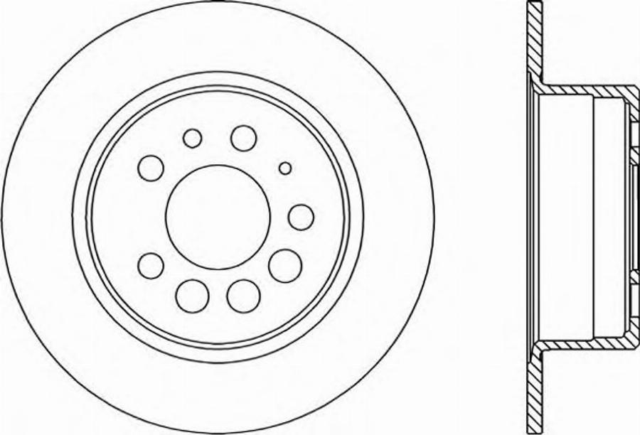 Open Parts BDR1597.10 - Bremžu diski adetalas.lv