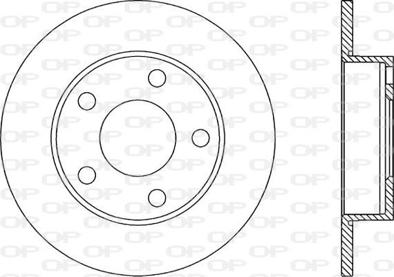 Open Parts BDR1030.10 - Bremžu diski adetalas.lv