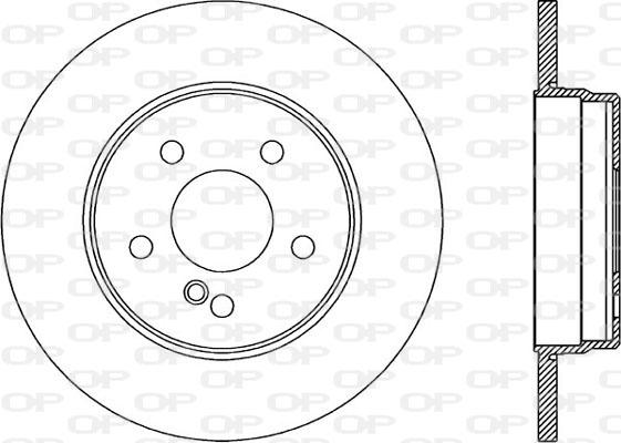 Open Parts BDR1861.10 - Bremžu diski adetalas.lv