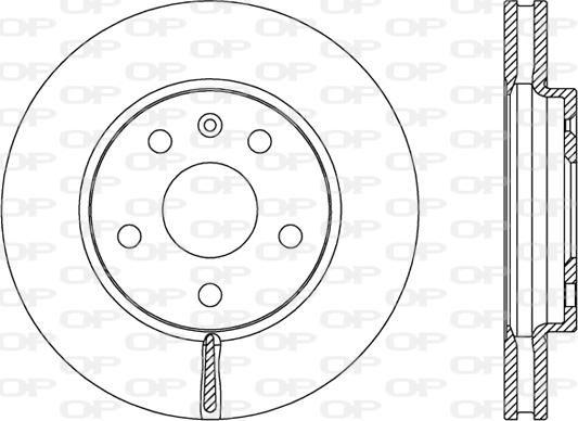 Open Parts BDR2498.20 - Bremžu diski adetalas.lv