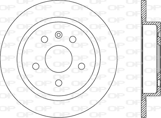 Open Parts BDR2508.10 - Bremžu diski adetalas.lv