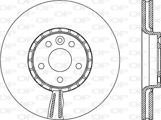 Open Parts BDR2519.20 - Bremžu diski adetalas.lv