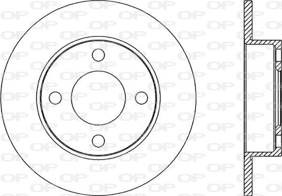 Open Parts BDR2045.10 - Bremžu diski adetalas.lv