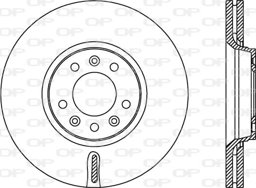 Open Parts BDR2383.20 - Bremžu diski adetalas.lv