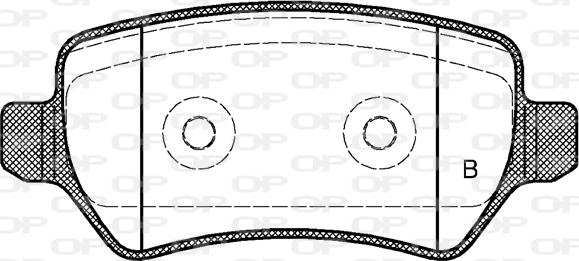 Open Parts BPA0957.22 - Bremžu uzliku kompl., Disku bremzes adetalas.lv