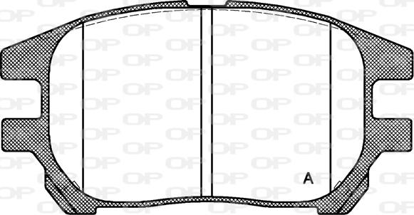 Open Parts BPA0972.00 - Bremžu uzliku kompl., Disku bremzes adetalas.lv