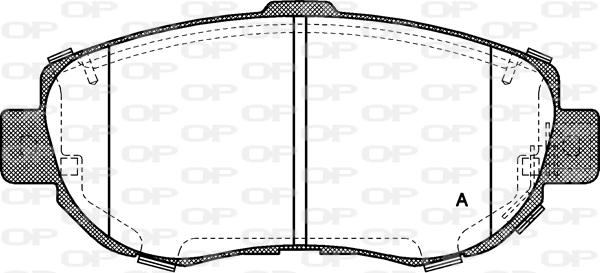 Open Parts BPA0456.14 - Bremžu uzliku kompl., Disku bremzes adetalas.lv