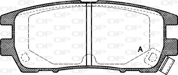 Open Parts BPA0405.02 - Bremžu uzliku kompl., Disku bremzes adetalas.lv