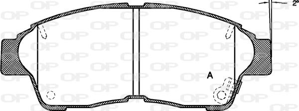 Open Parts BPA0402.42 - Bremžu uzliku kompl., Disku bremzes adetalas.lv