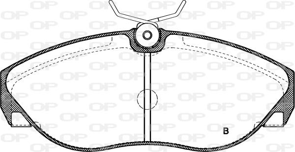 Open Parts BPA0486.02 - Bremžu uzliku kompl., Disku bremzes adetalas.lv