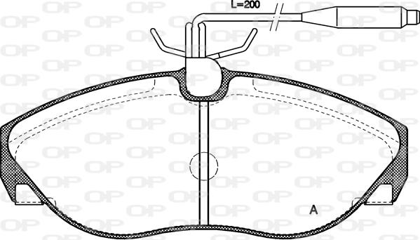 Open Parts BPA0486.02 - Bremžu uzliku kompl., Disku bremzes adetalas.lv