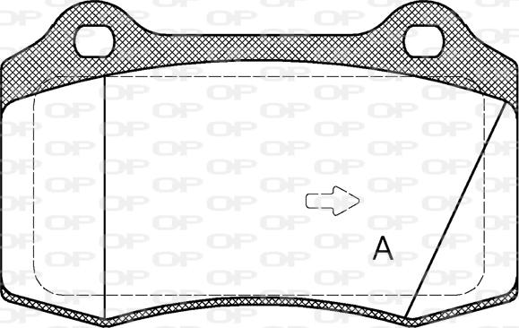 Open Parts BPA0434.55 - Bremžu uzliku kompl., Disku bremzes adetalas.lv