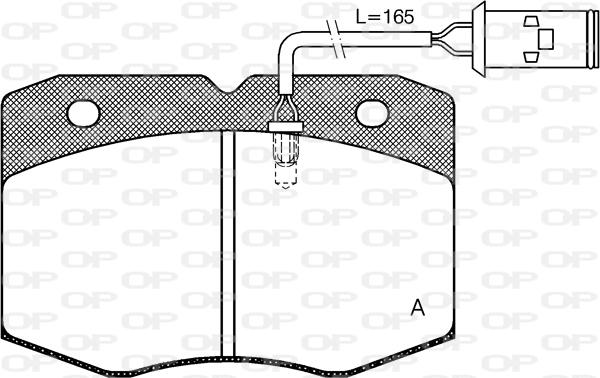 Open Parts BPA0435.02 - Bremžu uzliku kompl., Disku bremzes adetalas.lv