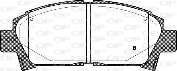 Open Parts BPA0427.02 - Bremžu uzliku kompl., Disku bremzes adetalas.lv