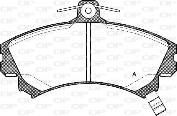 Open Parts BPA0590.21 - Bremžu uzliku kompl., Disku bremzes adetalas.lv