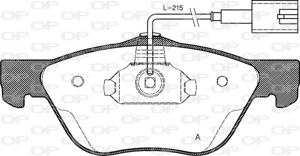 Open Parts BPA0589.42 - Bremžu uzliku kompl., Disku bremzes adetalas.lv