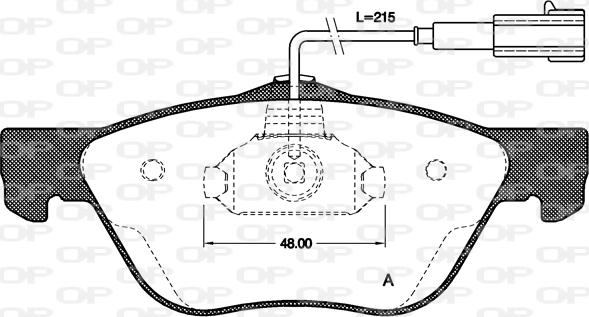 Open Parts BPA0589.21 - Bremžu uzliku kompl., Disku bremzes adetalas.lv