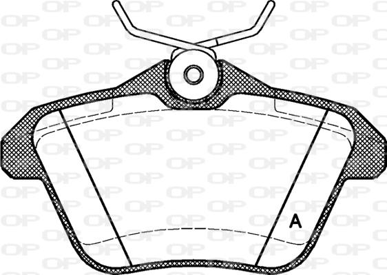 Open Parts BPA0581.10 - Bremžu uzliku kompl., Disku bremzes adetalas.lv