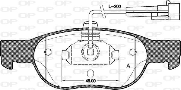 Open Parts BPA0588.11 - Bremžu uzliku kompl., Disku bremzes adetalas.lv