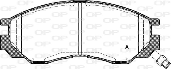 Open Parts BPA0583.00 - Bremžu uzliku kompl., Disku bremzes adetalas.lv