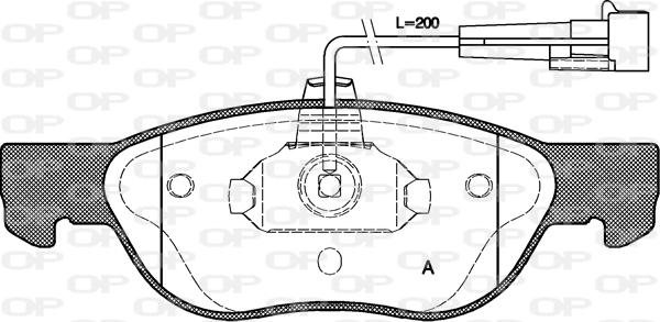 Open Parts BPA0587.12 - Bremžu uzliku kompl., Disku bremzes adetalas.lv