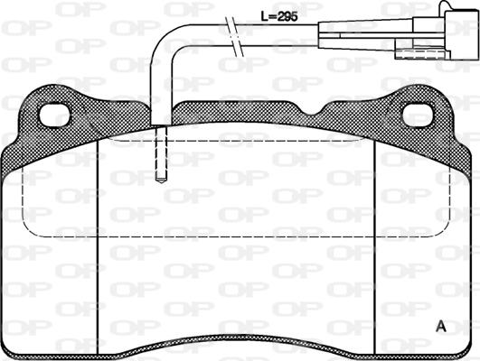 Open Parts BPA0666.02 - Bremžu uzliku kompl., Disku bremzes adetalas.lv