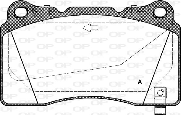 Open Parts BPA0666.32 - Bremžu uzliku kompl., Disku bremzes adetalas.lv