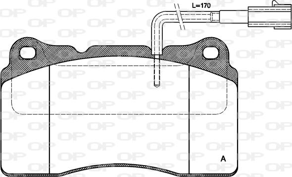 Open Parts BPA0666.22 - Bremžu uzliku kompl., Disku bremzes adetalas.lv