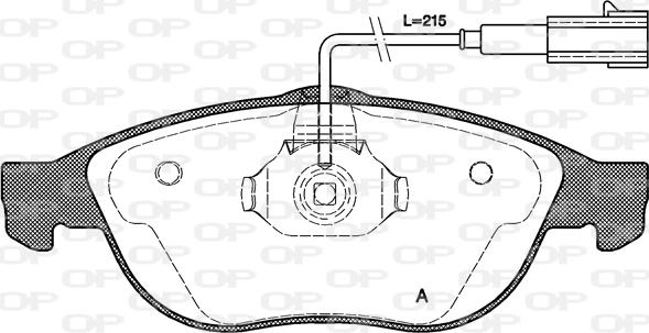 Open Parts BPA0660.22 - Bremžu uzliku kompl., Disku bremzes adetalas.lv