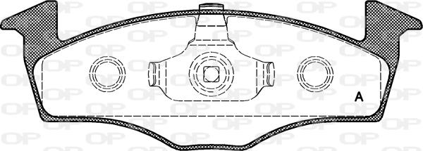 Open Parts BPA0609.10 - Bremžu uzliku kompl., Disku bremzes adetalas.lv