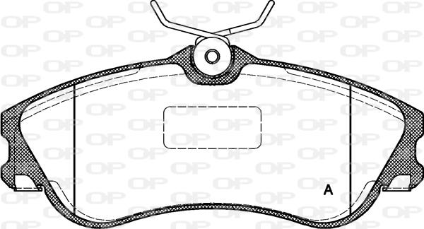 Open Parts BPA0634.00 - Bremžu uzliku kompl., Disku bremzes adetalas.lv