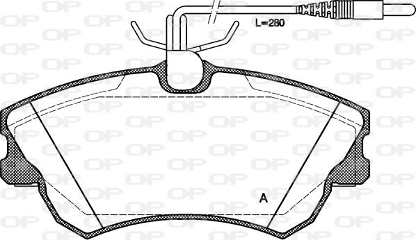 Open Parts BPA0638.02 - Bremžu uzliku kompl., Disku bremzes adetalas.lv