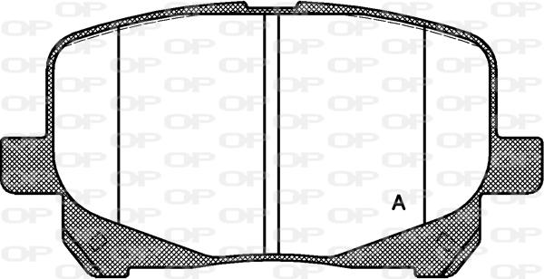 Open Parts BPA0621.10 - Bremžu uzliku kompl., Disku bremzes adetalas.lv