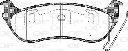 Open Parts BPA0628.12 - Bremžu uzliku kompl., Disku bremzes adetalas.lv