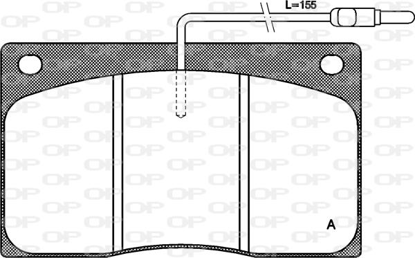 Open Parts BPA0044.02 - Bremžu uzliku kompl., Disku bremzes adetalas.lv