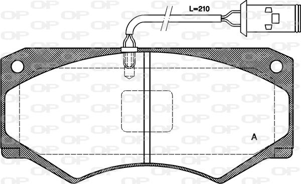 Open Parts BPA0047.52 - Bremžu uzliku kompl., Disku bremzes adetalas.lv