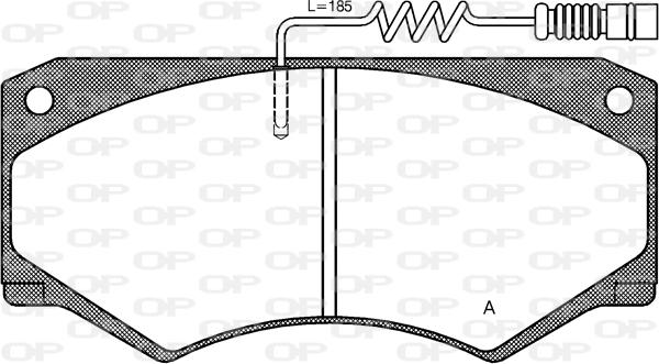 Open Parts BPA0047.14 - Bremžu uzliku kompl., Disku bremzes adetalas.lv