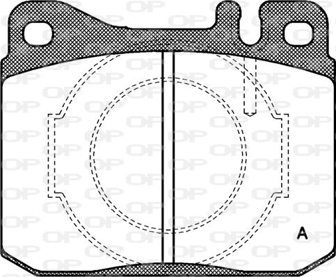 Open Parts BPA0010.40 - Bremžu uzliku kompl., Disku bremzes adetalas.lv