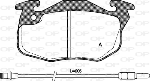 Open Parts BPA0192.12 - Bremžu uzliku kompl., Disku bremzes adetalas.lv