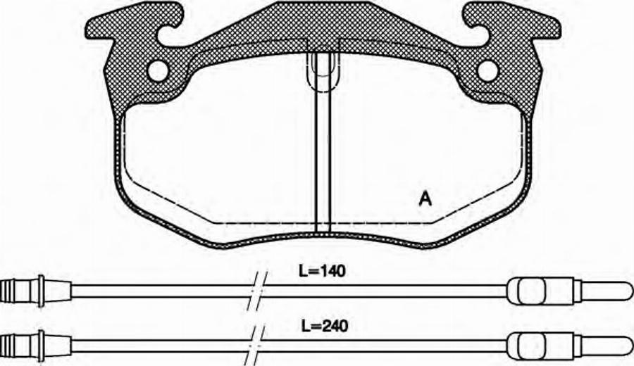 Open Parts BPA0144.24 - Bremžu uzliku kompl., Disku bremzes adetalas.lv